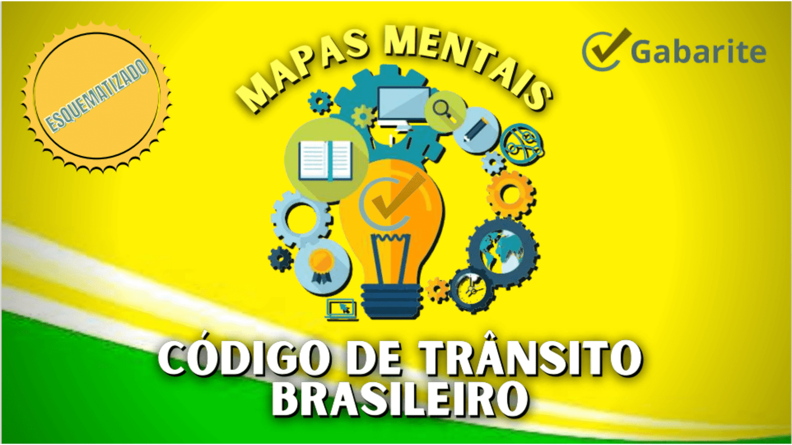 Código de Trânsito Brasileiro - 220 Mapas Mentais + 20.000 Questões + 6 E-books