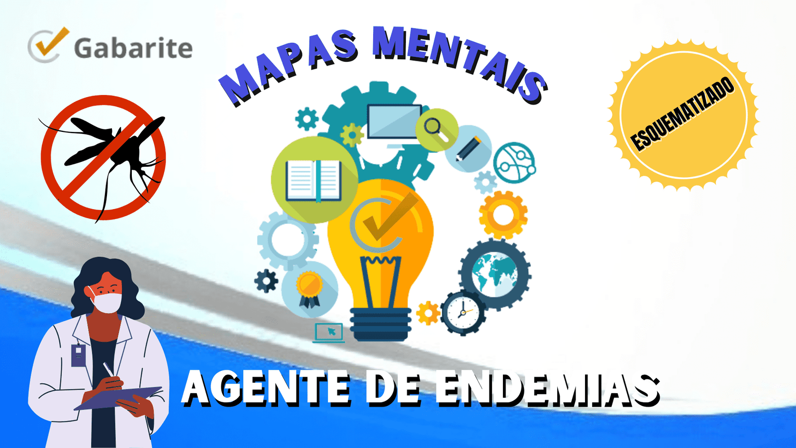 Combo Agente de Endemias - 340 Mapas Mentais + 20.000 Questões + 6 E-books