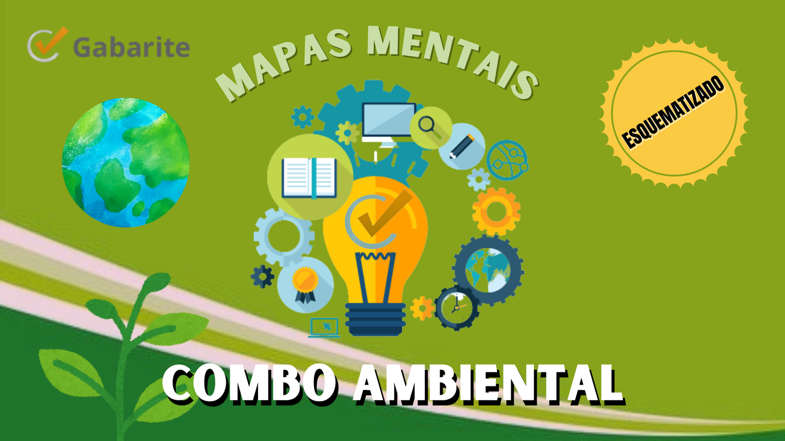 Combo Ambiental - 600 Mapas Mentais + 20.000 Questões + 6 E-books