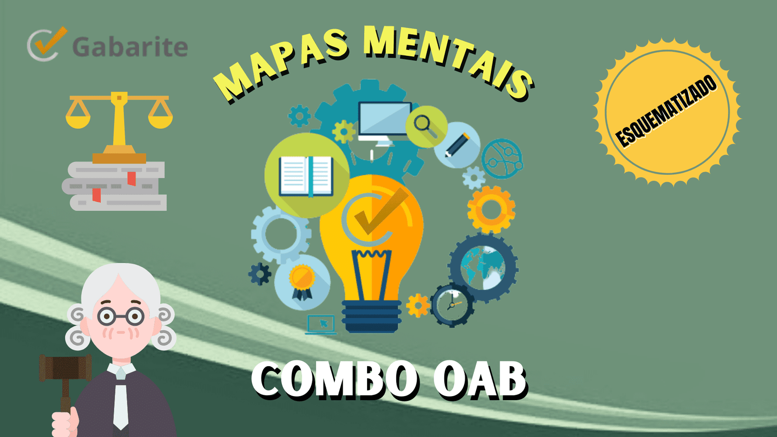 Combo OAB - 630 Mapas Mentais + 20.000 Questões + 6 E-books