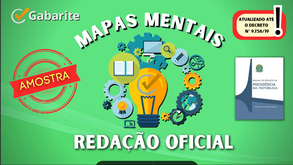 Redação Oficial - 40 Mapas Mentais + 20.000 Questões + 6 E-books